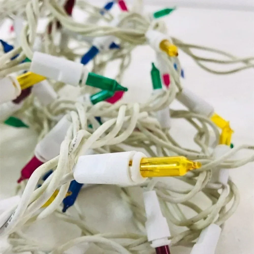 Vintage Christmas Outdoor/indoor Lights 8 yds